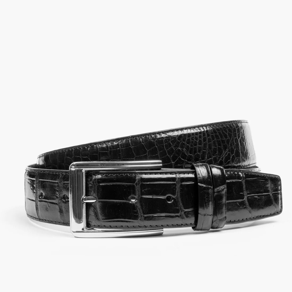 458. NWT MENS SHERRILL & BROTHERS TOBY 30 GENUINE CROCODILE BELT